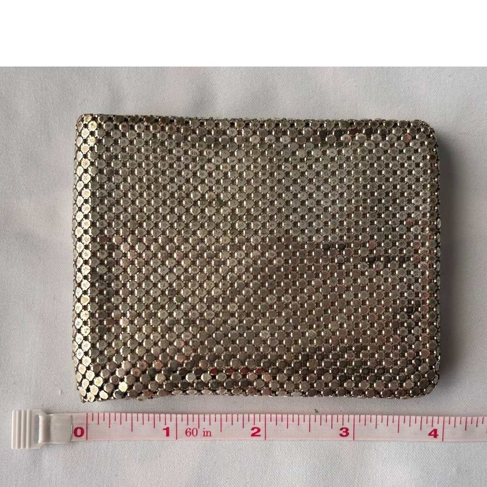 Whiting & Davis Vintage‎ Gold Metal Mesh Bifold Wallet Made in USA
